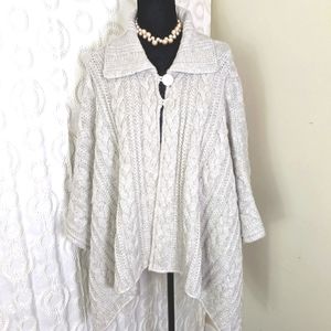 Talbot Cable Knit Cape Sz (One Size)